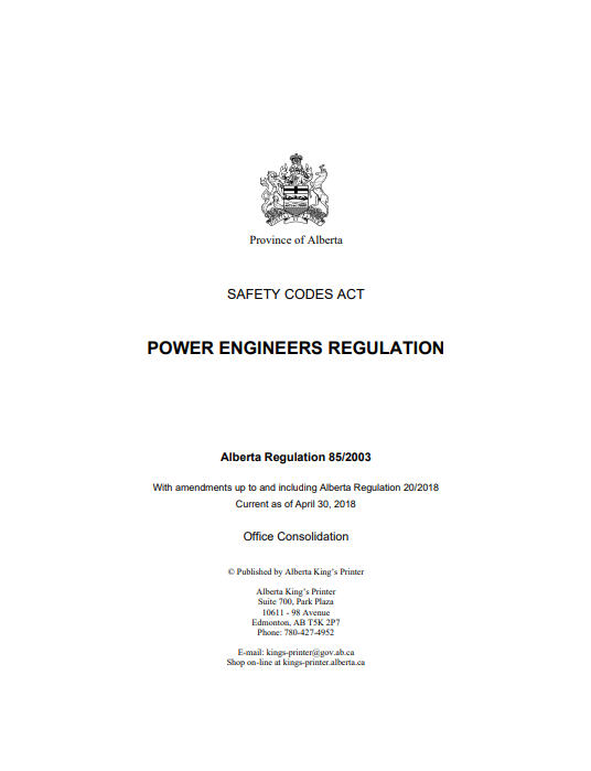 Power Engineers Regulation